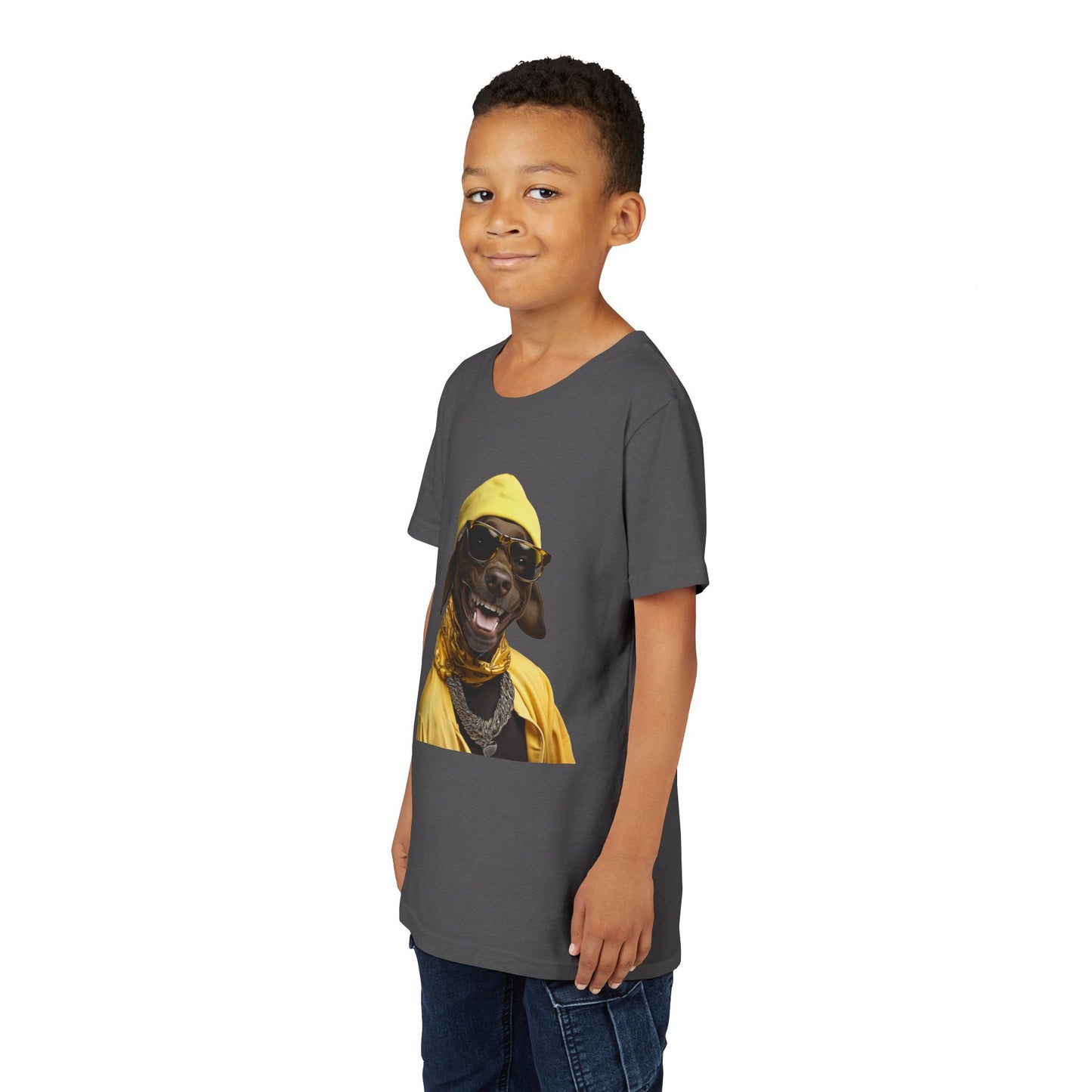 Cool Dog Vibes Youth Short Sleeve Tee - Fun Graphic Tee for Animal Lovers