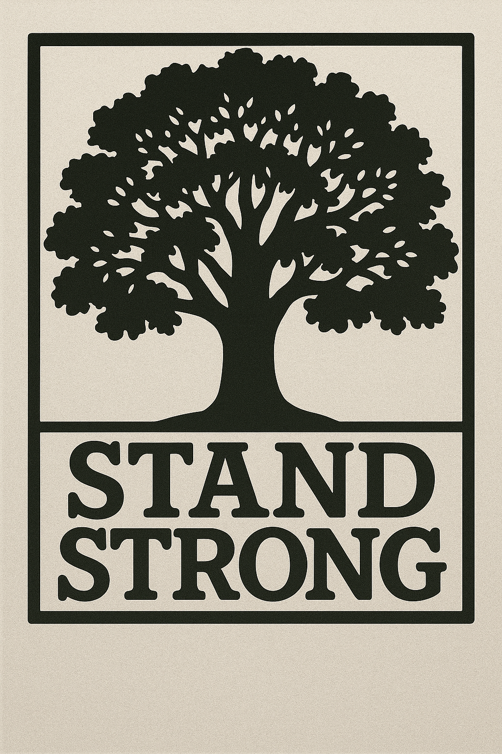 Stand Strong Oak Tree Metal Art
