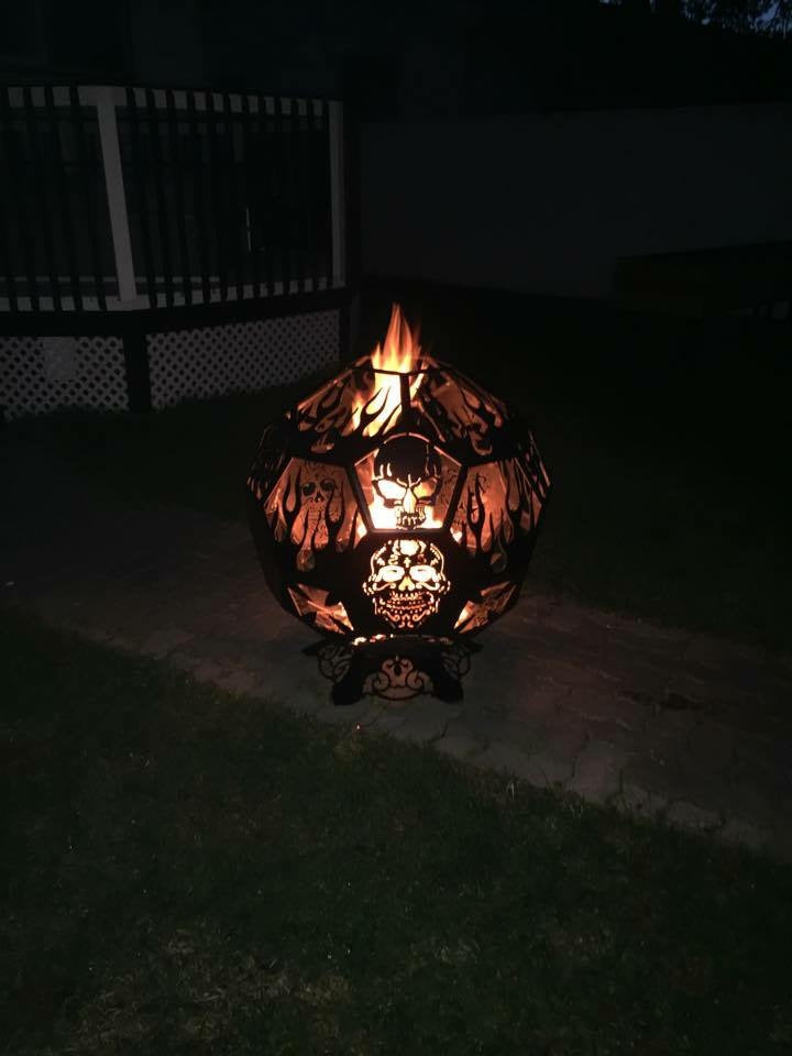 Harley 3/4 Orb Style Fire Pit